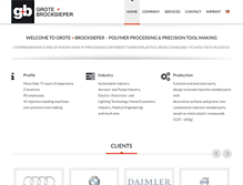 Tablet Screenshot of grote-brocksieper.com